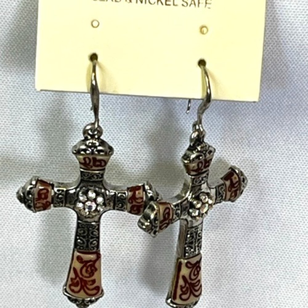 DaVinci Cross Earrings